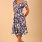 Iris Print Dress 