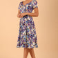 Iris Print Dress 