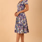 Iris Print Dress 