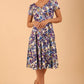 Iris Print Dress 