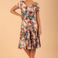 Iris Print Dress 