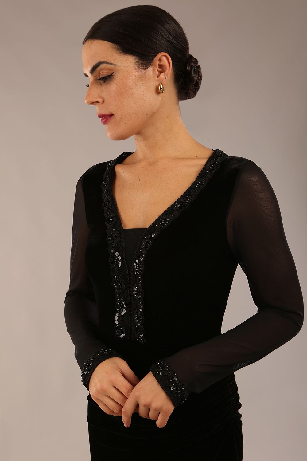 Isabella Velvet Maxi Dress 