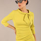 Juliette 3/4 Sleeve Knee Length Pencil Dress 