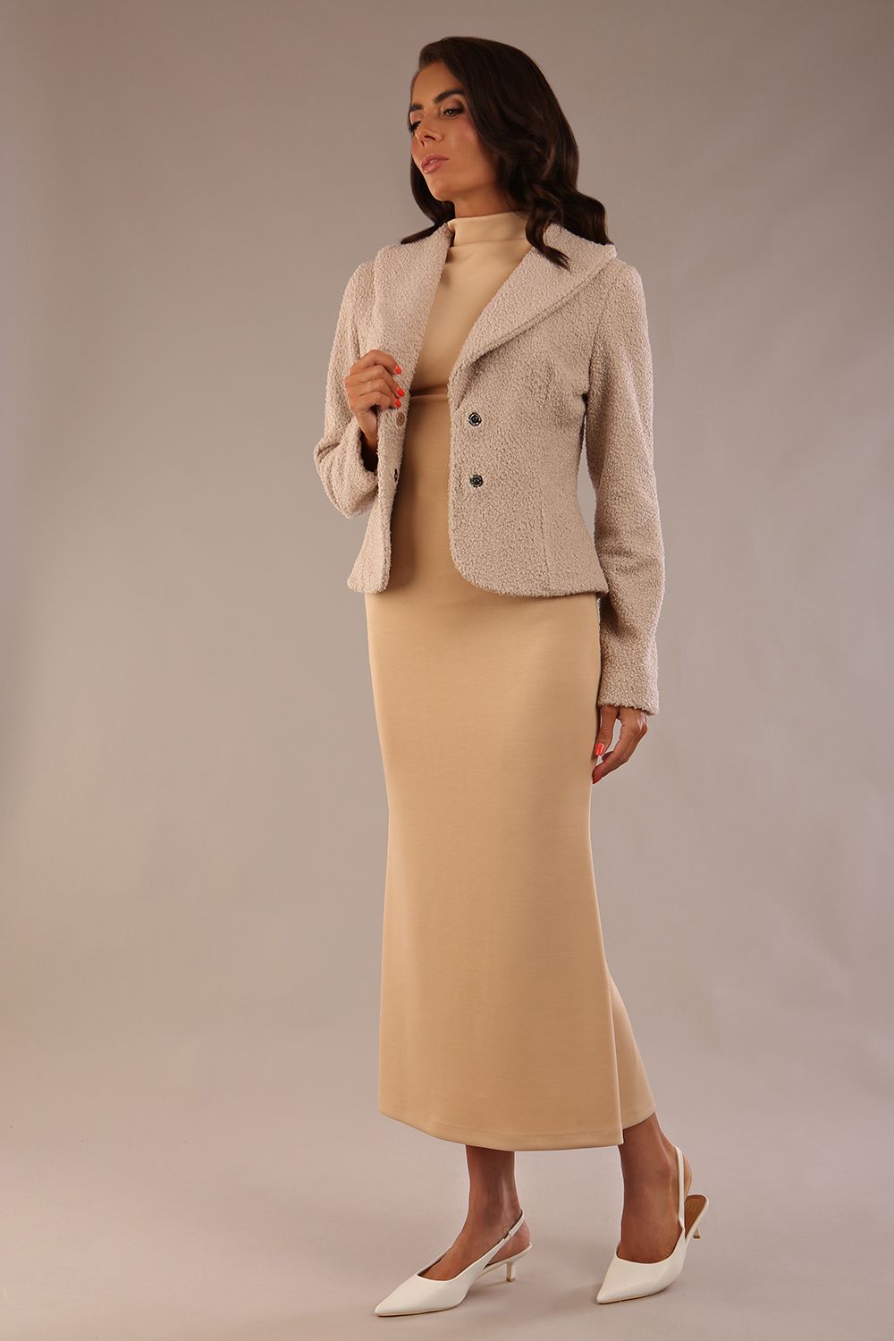 Kaden High Neck Midaxi Dress 