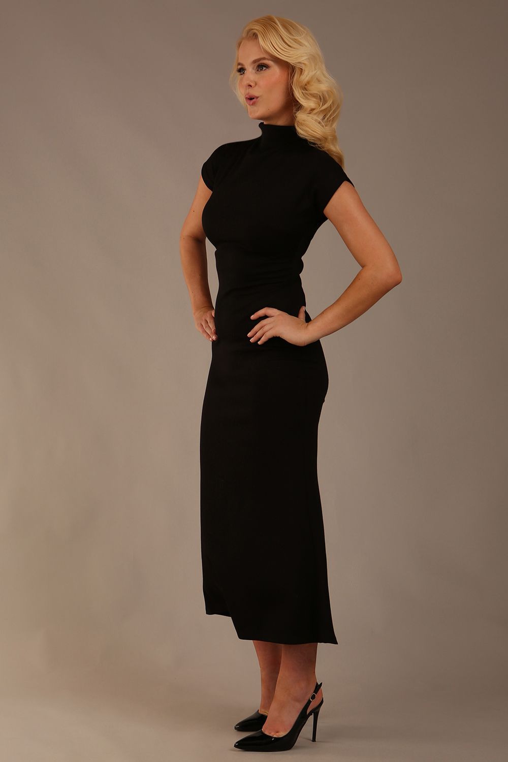 Kaden High Neck Midaxi Dress – Diva Catwalk, image 51