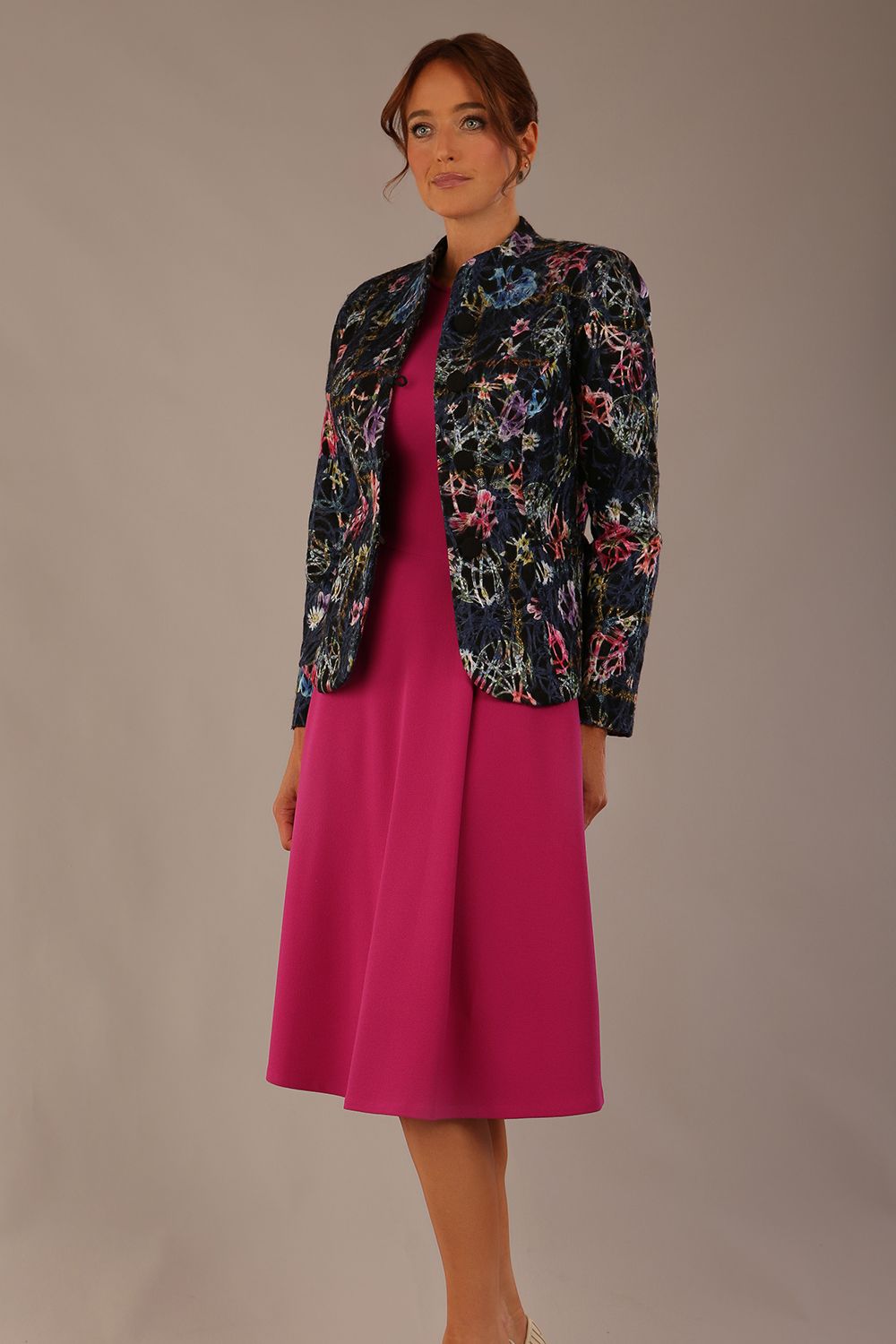 Keanu High-Neck Floral Jacket – Diva Catwalk, image 4