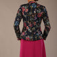 Keanu High-Neck Floral Jacket 