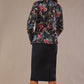 Keanu High-Neck Floral Jacket 
