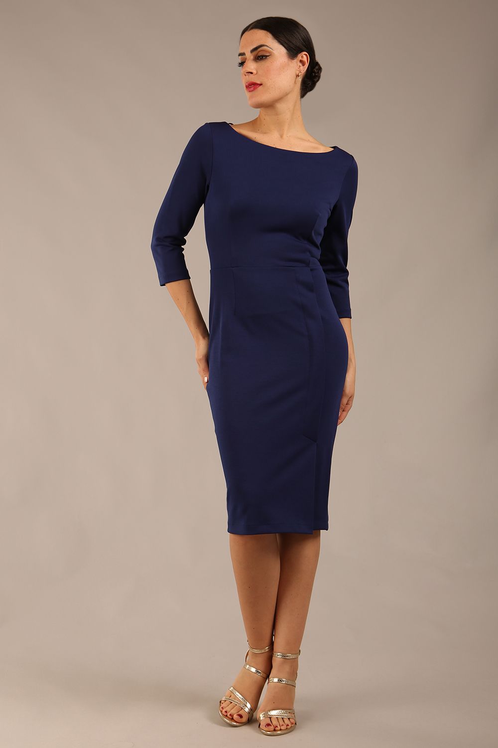 Kinga 3/4 Sleeved Pencil Dress – Diva Catwalk, image 10