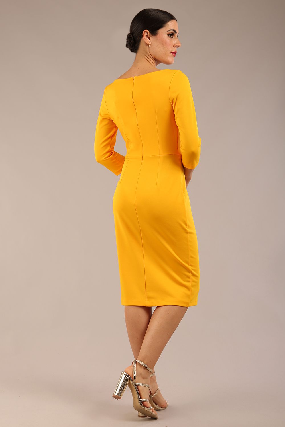 Kinga 3/4 Sleeved Pencil Dress – Diva Catwalk, image 4