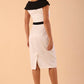 Leven Satin Bi-Stretch Contrast Pencil Dress 