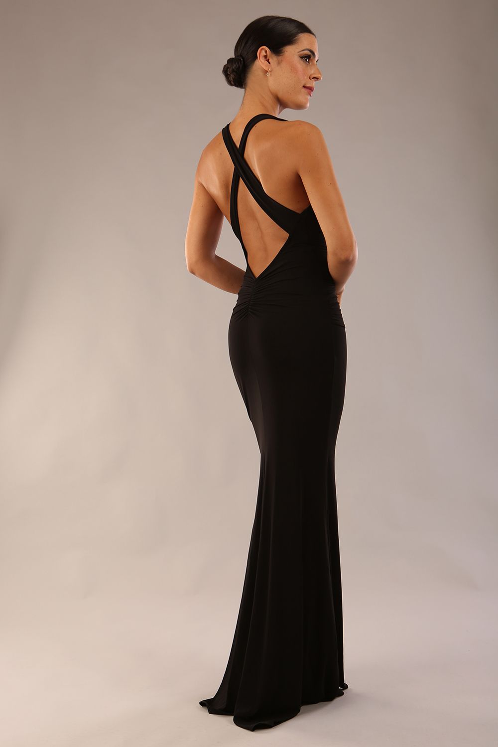 Lillian Slinky Stretch Full Length Dress 