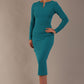 Long Sleeved Lydia Midi Pencil Dress 