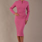 Long Sleeved Lydia Midi Pencil Dress 