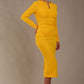 Long Sleeved Lydia Midi Pencil Dress 
