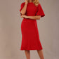 Lovell Lace & Fluted Sleeve Dress 
