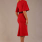 Lovell Lace & Fluted Sleeve Dress 