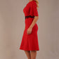 Lovell Lace & Fluted Sleeve Dress 