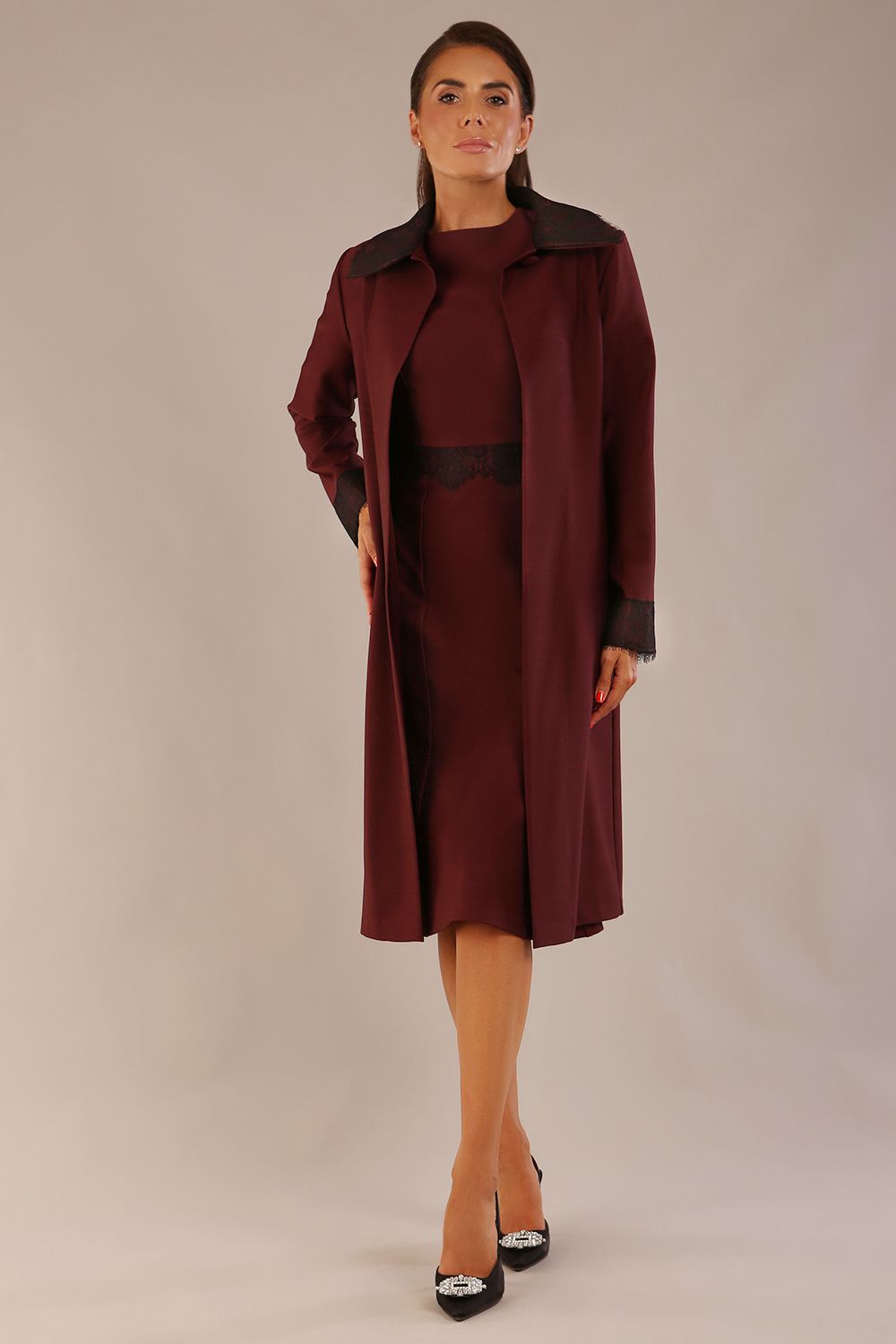 Lovell Lace & Fluted Sleeve Dress – Diva Catwalk, image 10