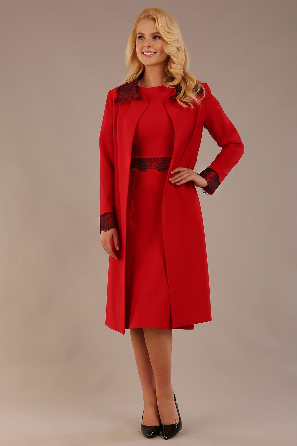 Lovell Lace & Fluted Sleeve Dress – Diva Catwalk, image 11