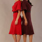 Lovell Lace & Fluted Sleeve Dress 