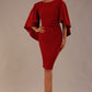 Luella Dolman Sleeve Knee-Length Pencil Dress 