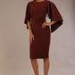 Luella Dolman Sleeve Knee-Length Pencil Dress 