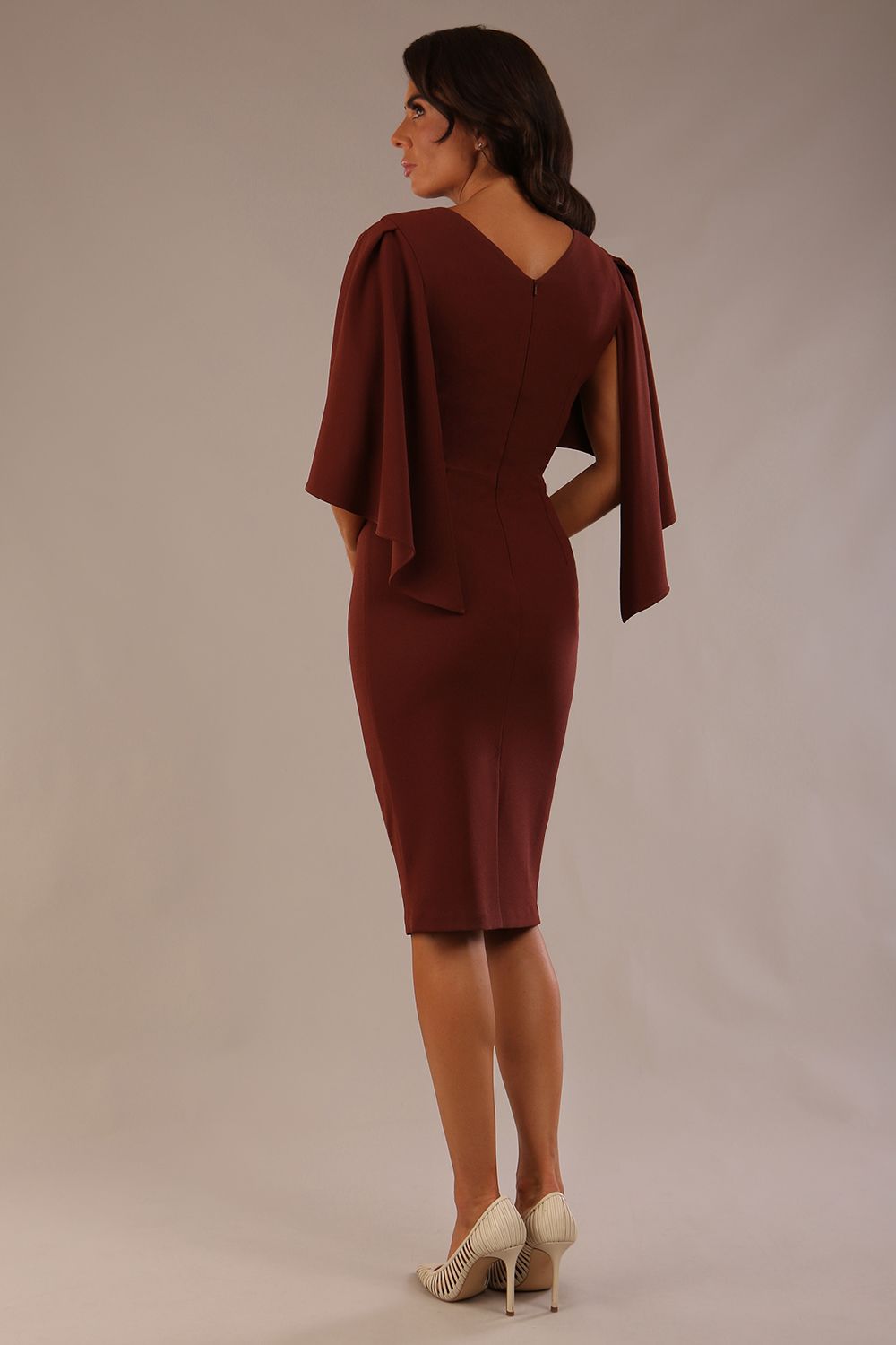 Luella Dolman Sleeve Knee-Length Pencil Dress 