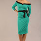 Luma Off Shoulder Bow detail Pencil Dress 