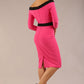 Luma Off Shoulder Bow detail Pencil Dress 