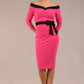 Luma Off Shoulder Bow detail Pencil Dress 