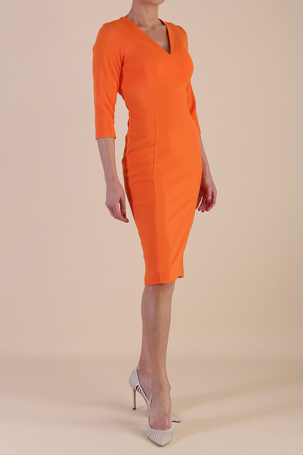 Luna 3/4 Sleeved Pencil Dress – Diva Catwalk, image 14