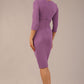 Lydia 3/4 Sleeved Plain Dress 