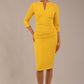 Lydia 3/4 Sleeved Plain Dress 