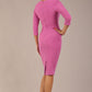 Lydia 3/4 Sleeved Plain Dress 