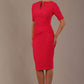 Lydia Short Sleeve Pencil Dress (Paradise Pink)