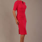 Lydia Short Sleeve Pencil Dress (Paradise Pink)