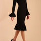 Macarena Peplum Hem Bodycon Pencil Dress 
