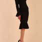 Macarena Peplum Hem Bodycon Pencil Dress 
