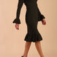 Macarena Peplum Hem Bodycon Pencil Dress 