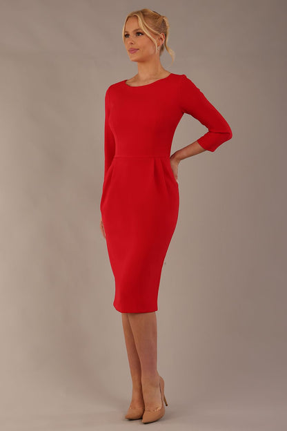 Makepiece Boat Neck Tulip Dress 