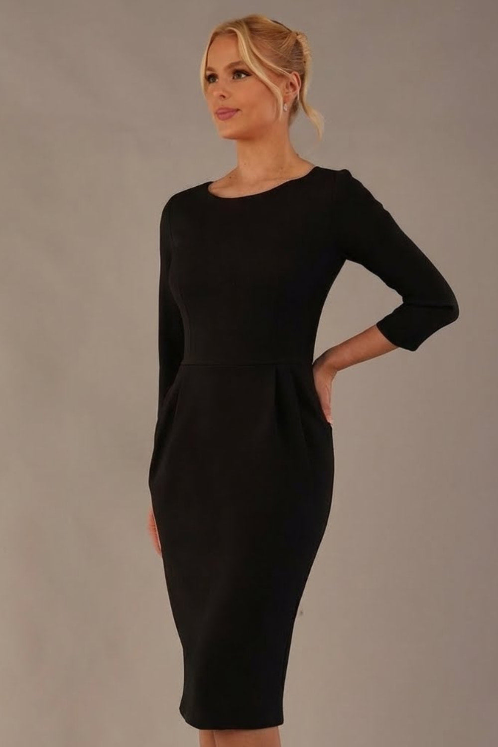 Makepiece Boat Neck Tulip Dress in Black – Diva Catwalk, image 3