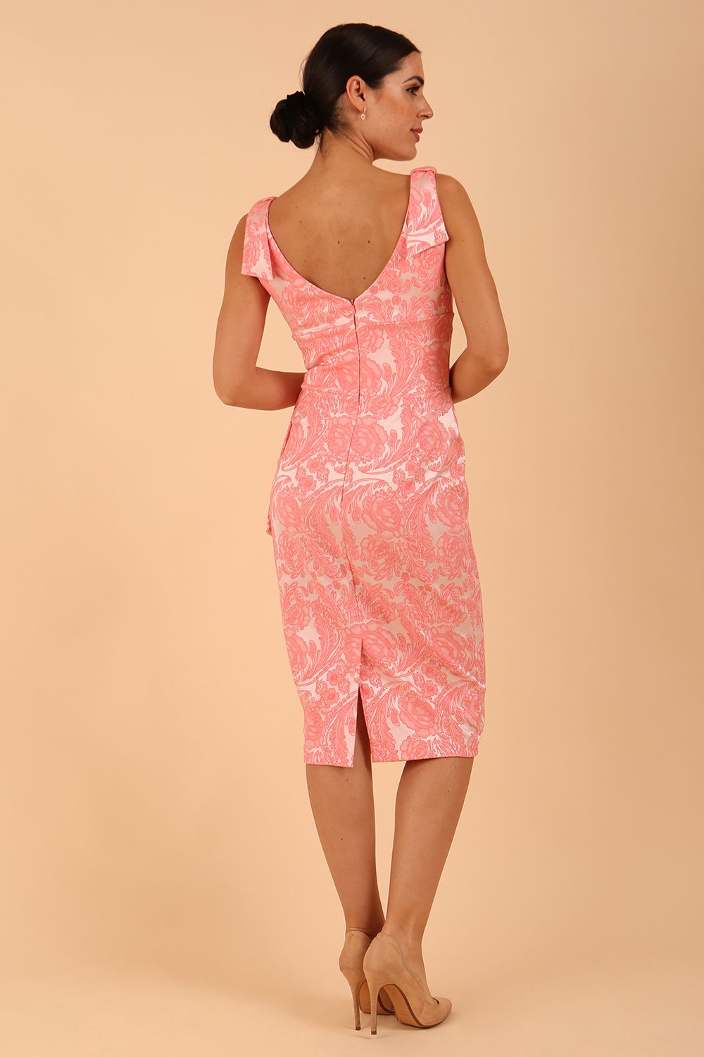 Malvern Floral Jacquard Dress – Diva Catwalk, image 4