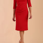 Marcel Folded Collar Pencil Dress 