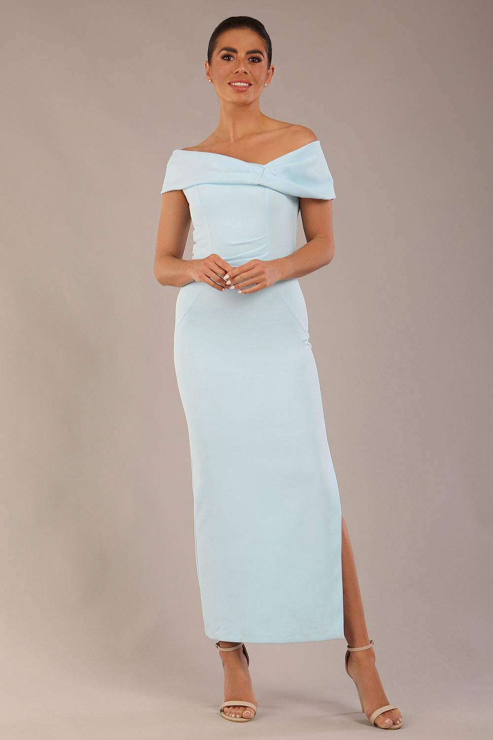 Mariposa Longer Length Dress in Sky Blue – Diva Catwalk, image 17