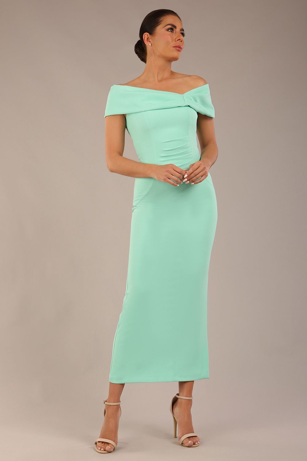 Mariposa Longer Length Dress in Mint Green – Diva Catwalk, image 9