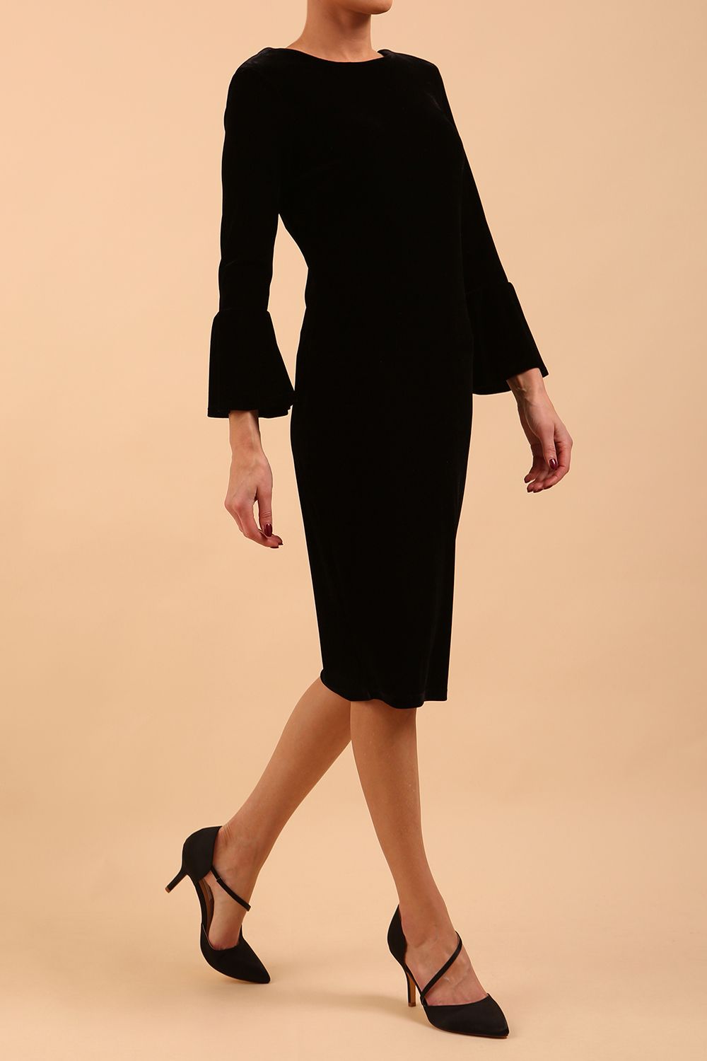 Melika Velvet Dress in Velvet Black – Diva Catwalk, image 11