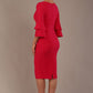 Meridian Flute Sleeve Dress 