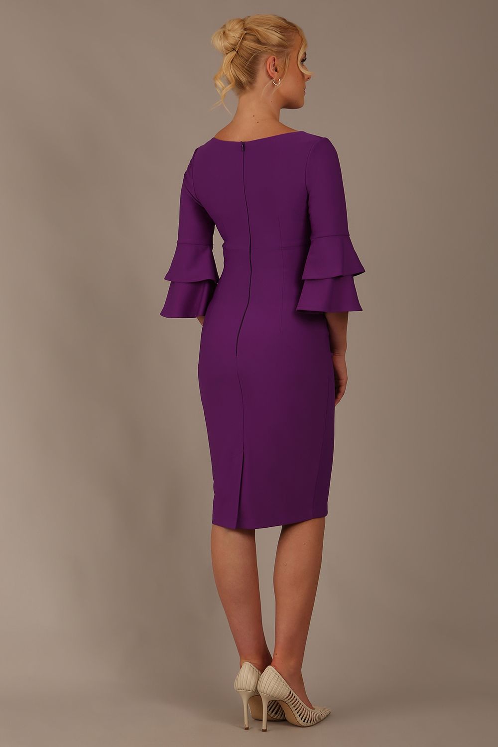 Meridian Flute Sleeve Dress – Diva Catwalk, image 5