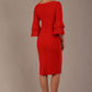 Meridian Flute Sleeve Dress 
